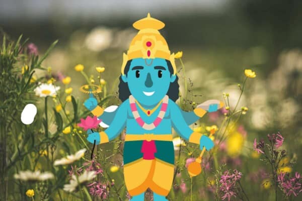 Why is Vishnu Blue?