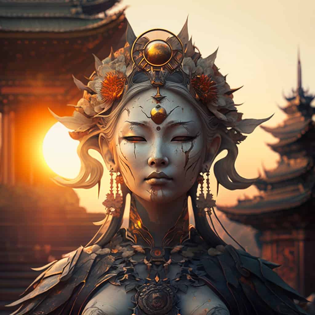 Amaterasu, The Japanese Sun Goddess